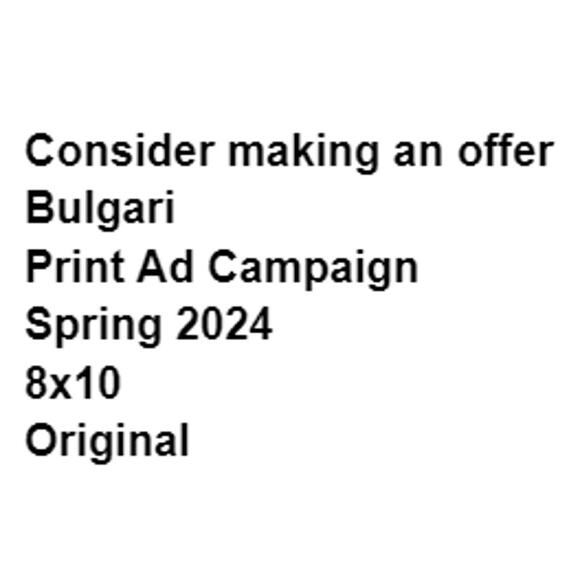 Bulgari Print Ad Campaign Spring 2024 8x10 Original Magazine Modern Luxury - Picture 2 of 5